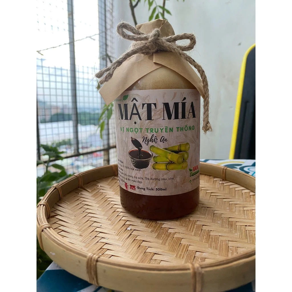 (Có kiểm định) Mật mía Nghệ An-Nguyên Chất không Pha Vị ngọt truyền thống đủ 1 lít ( chai 1.4kg) thumb 7