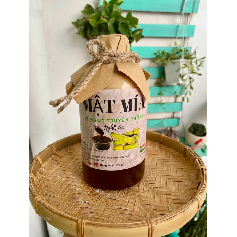 (Có kiểm định) Mật mía Nghệ An-Nguyên Chất không Pha Vị ngọt truyền thống đủ 1 lít ( chai 1.4kg) thumb 2